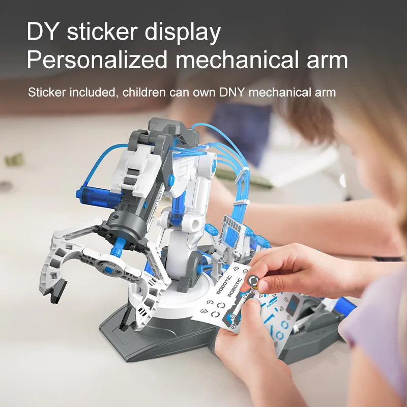 3In1 Diy Robot Arm Kids Toy Science Experiment Technology Game Plstic Model Kit Stem Educational Toys Children Gift Novelty Toy