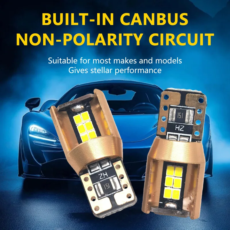 

2Pcs New T10 W5W Super Bright 2016 LED Car Parking Lights WY5W Auto Wedge Turn Side Bulbs Canbus Interior Reading Dome Lamps 12V