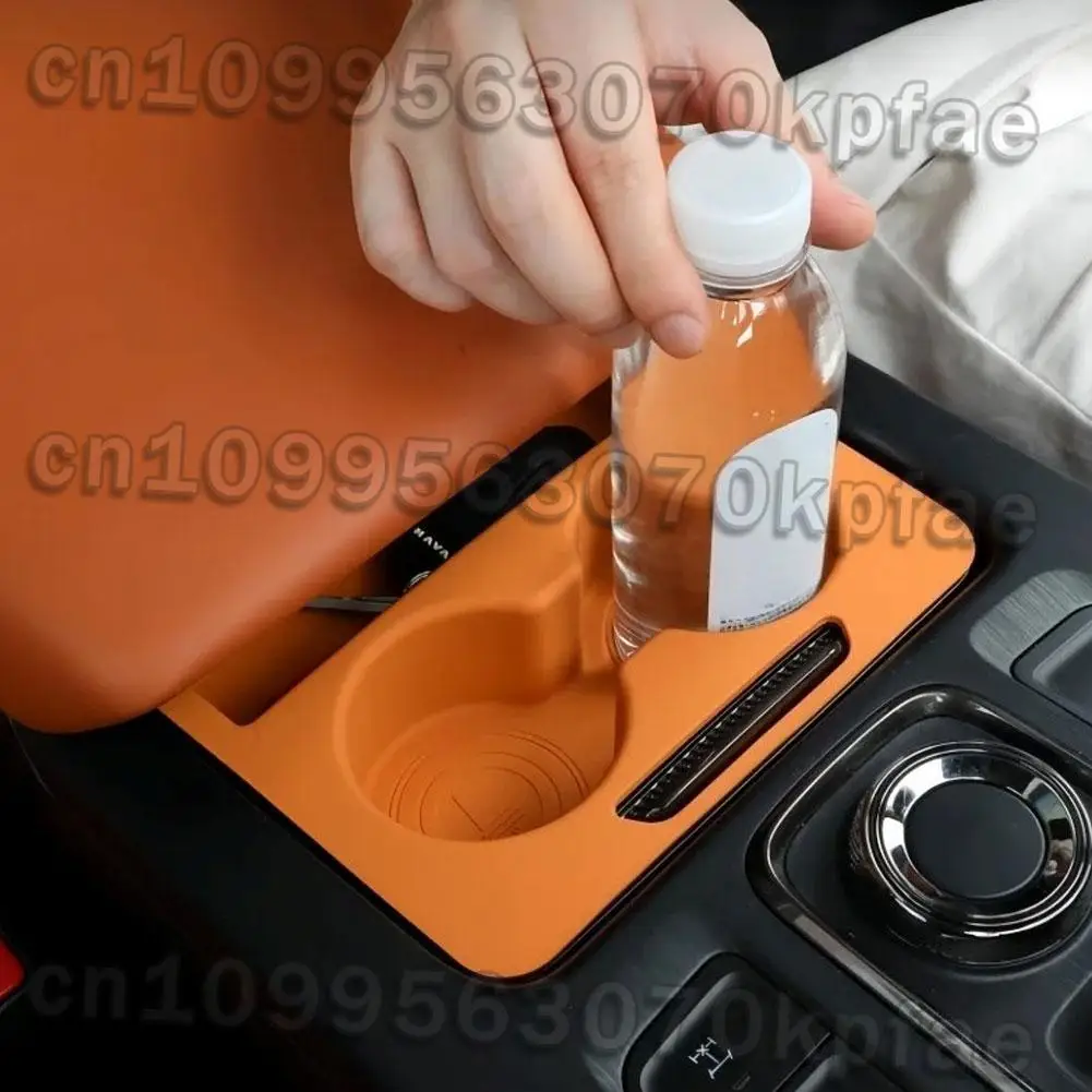 For Haval H9 24-25 GWM Tank 500 Console Push-pull Box Silicone Pad Center Armrest Storage Organizer Liner