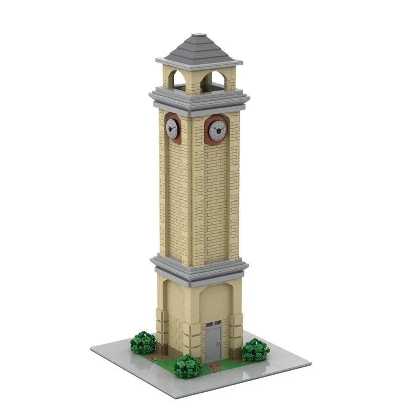 New 1610Pcs Famous Game Series Tilted Towers Clocktower Moc Street View Model Building Block Diy Creative Idea Toy Birthday Gift