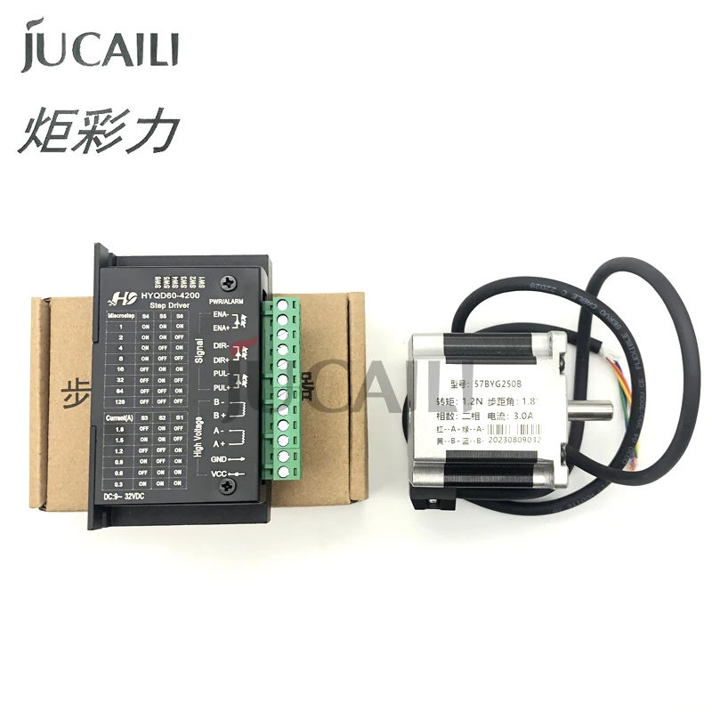 

Шаговый двигатель подачи бумаги JCL с драйвером для головки Epson i3200 XP600 для принтера Allwin Xuli Human Eco Solvent