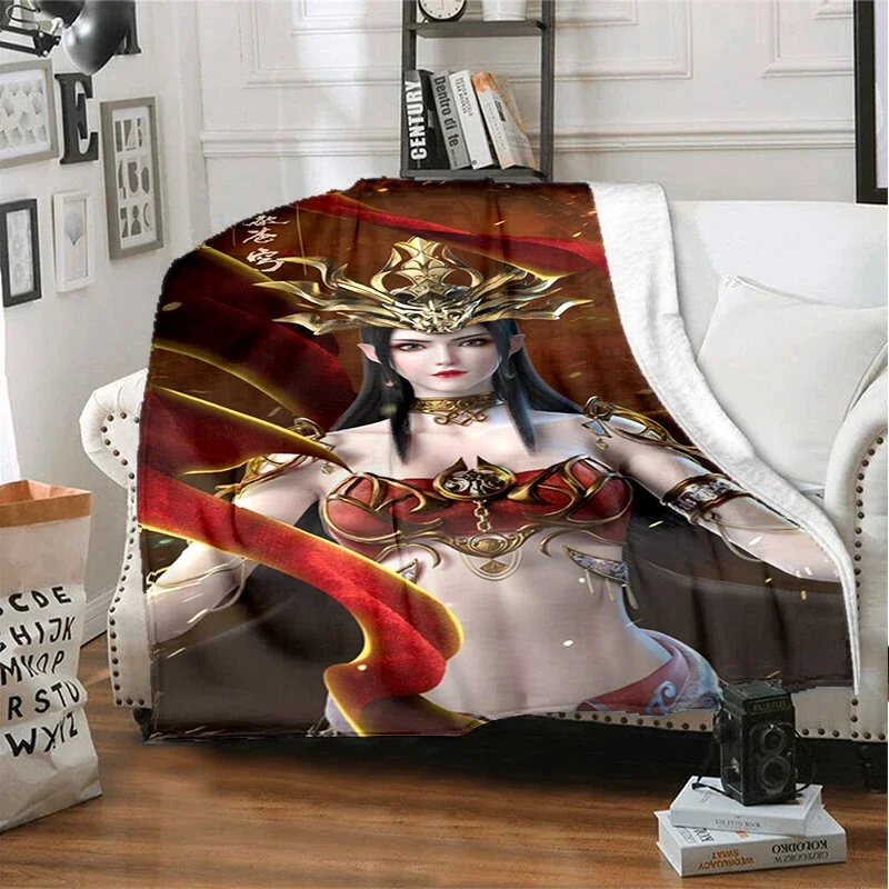 

Chinese anime breaking through the sky, Queen Medusa printing fashion blanket, living room, bedroom, sofa, insulation blanket