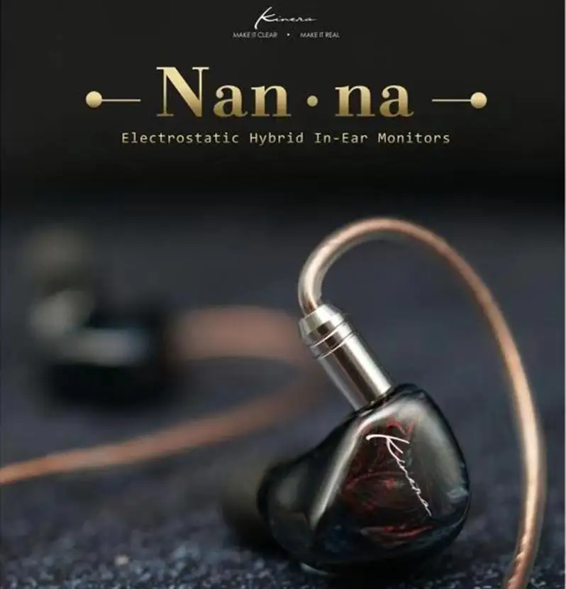 KINERA Nanna Electrostatic IEMs 2EST+1DD+1BA Hybrid 4 Driver Hifi Music Monitor In Ear Audiophiles Musician Earphones 2Pin Cable