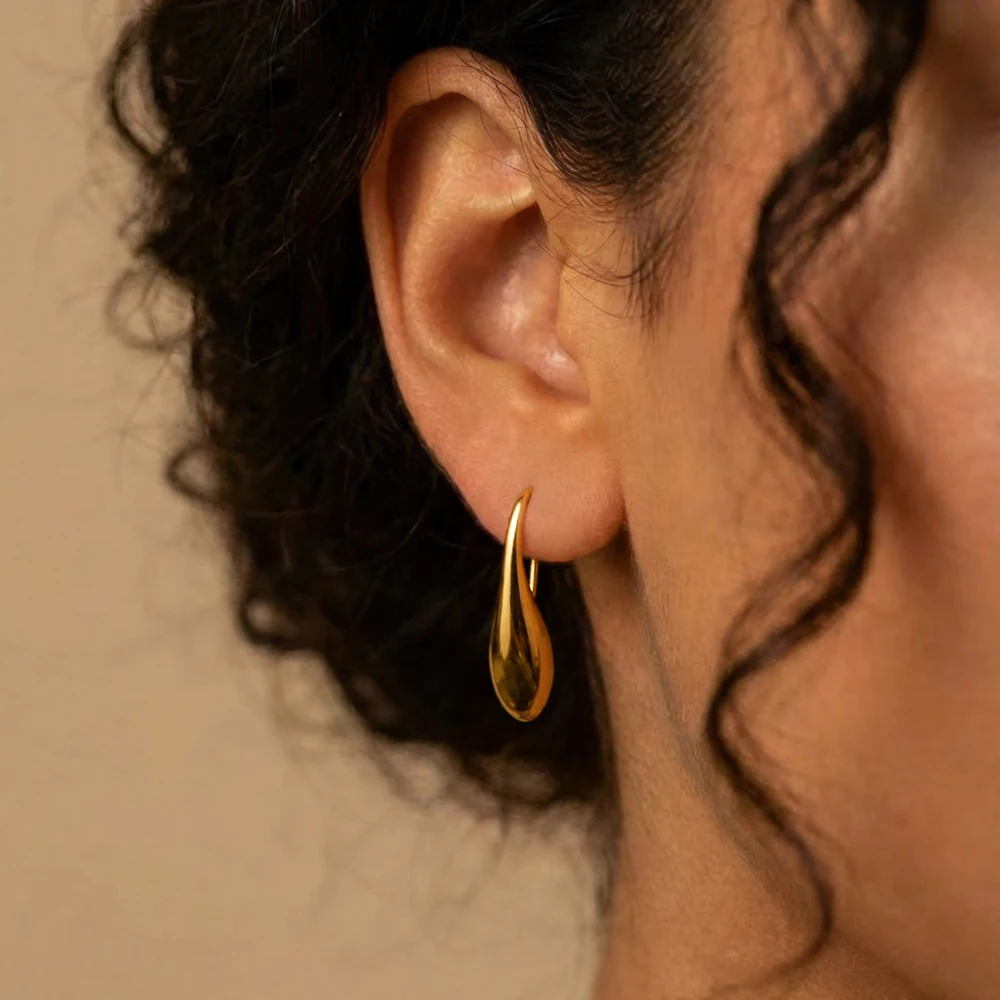 ENFASHION Aretes De Mujer Seed Stud Earrings For Women\'s Stainless steel 18K Gold Plated Fashion Jewelry Party Graduation E41555