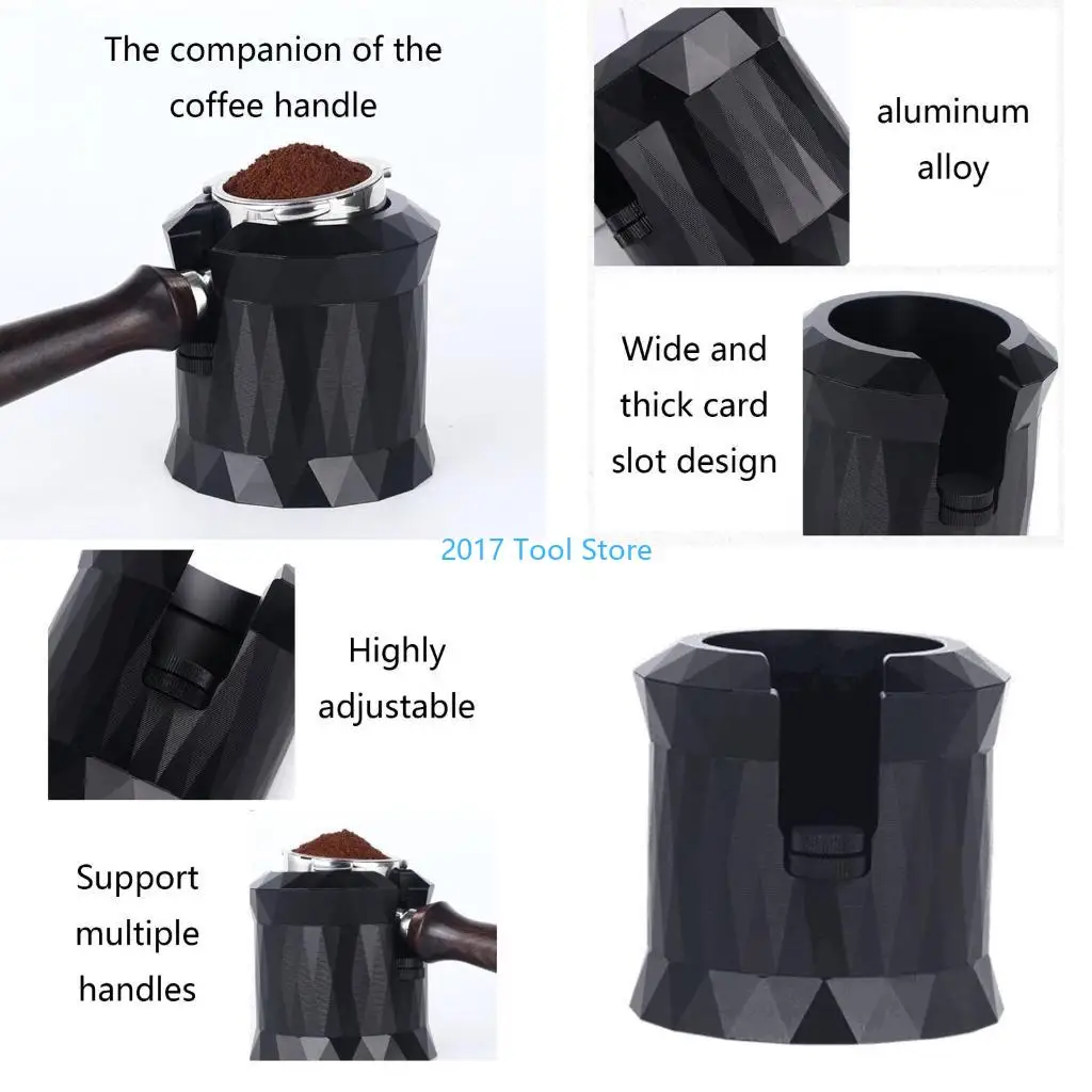 

K92A Coffee Machine Handle Holder Base Coffee Powder Box Bowl Aluminum Alloy Distribution Tool