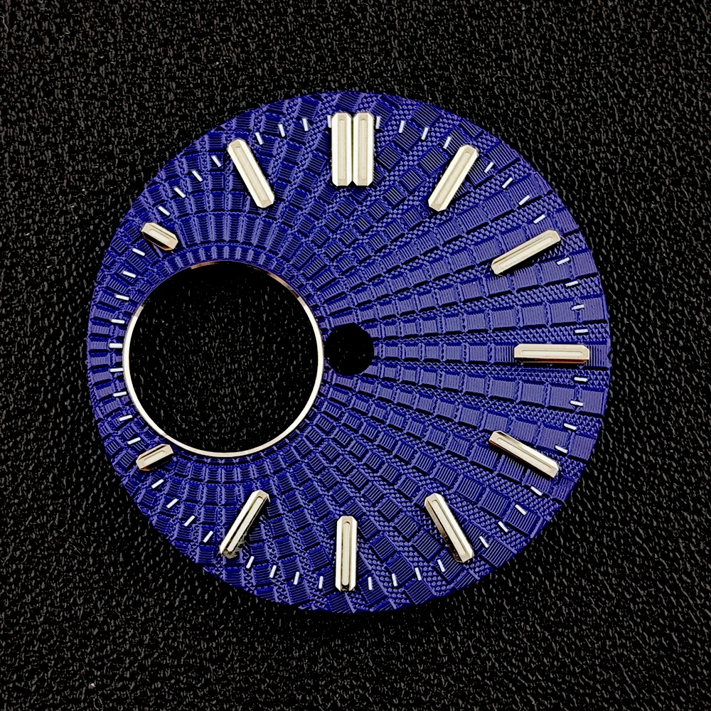 جديد 28.5 مللي متر NH38 قرص شعار مخصص ساعة رجالي قرص أخضر متوهج مناسب لملحقات ساعة الحركة NH38