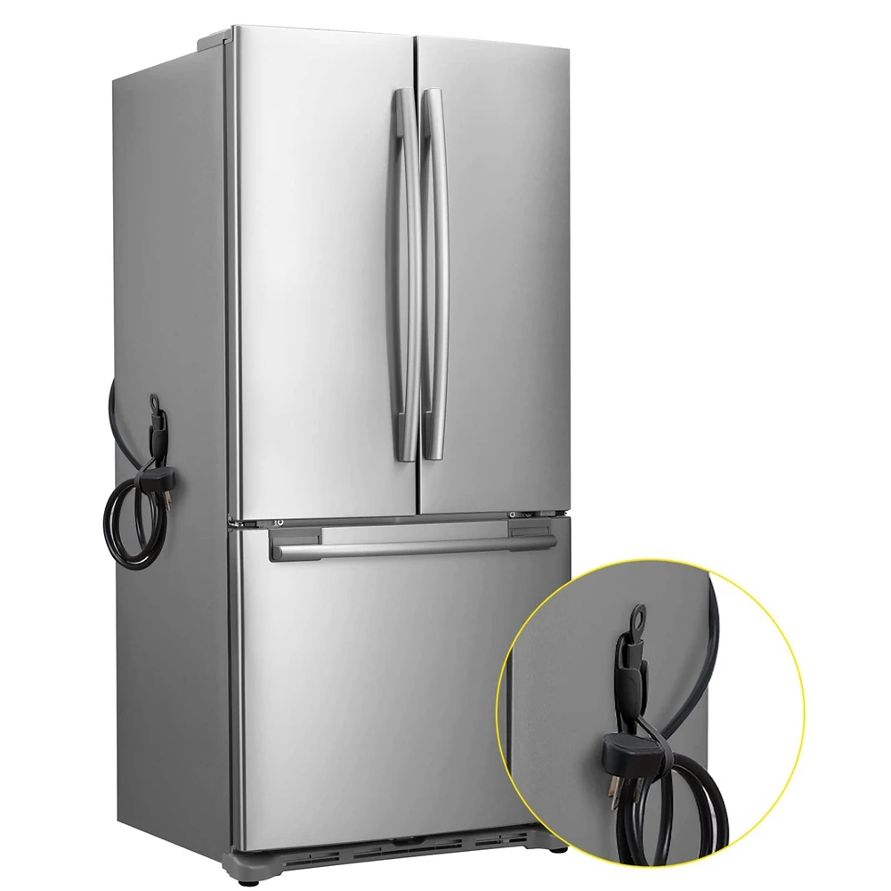 12 قطعة منظم سلك حزم الأجهزة، حامل أسود_BSH