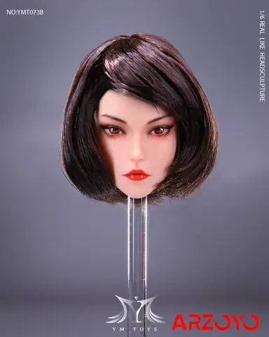 YMTOYS YMT073 1/6 Meier Huvudskulptur Tung Makeup Kvinnlig Huvudsnidning Modell Passar 12-tums TBL PH Soldat Actionfigur Kropp 10 best sales 1 6 kvinnligt huvudskulptur - №9