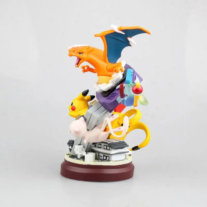 18 سنتيمتر شخصية البوكيمون الكبيرة بيكاتشو تشارجر Mewtwo ، أنيمي تحصيل نموذج للمنزل الديكور عرض هدية