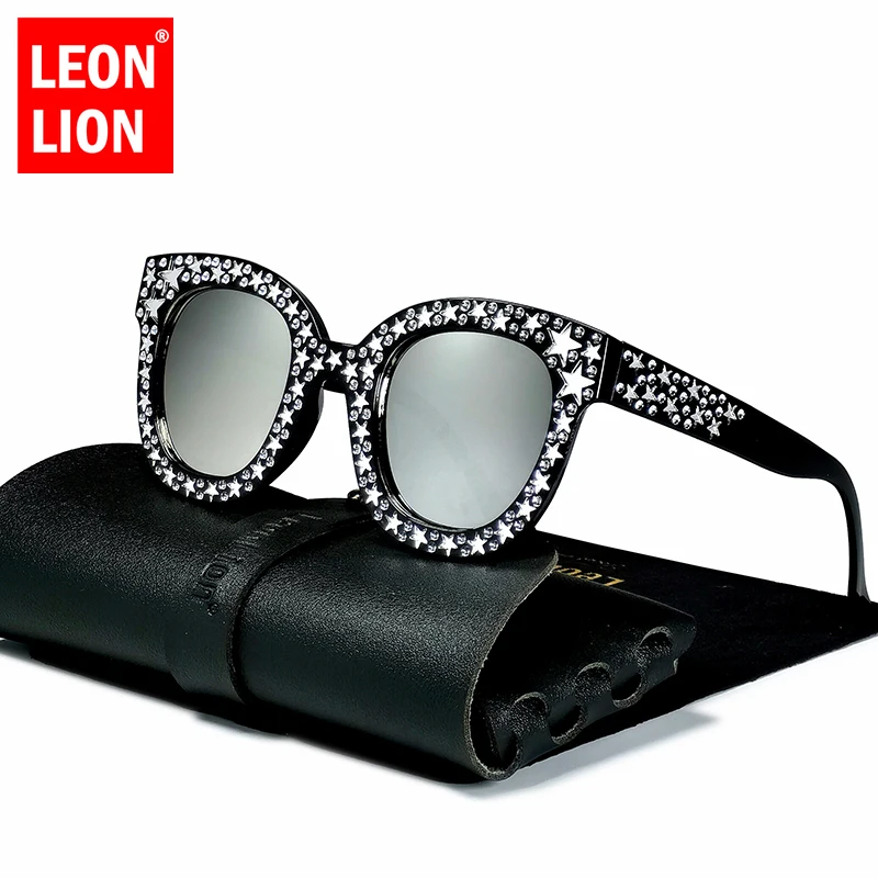 LeonLion 2023 Star Retro Sunglasses Women Brand Designer Eyewear Women/Men Vintage Sun Glasses Women Classic UV400 Oculos De Sol