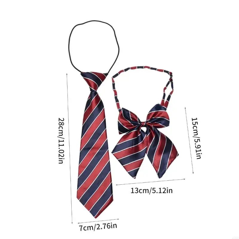 270d Women Bowknot Krawatten Knoten Freie Hals Krawatte für einheitliche Nette Krawattenanzüge Süße einfache faule Person Jungen