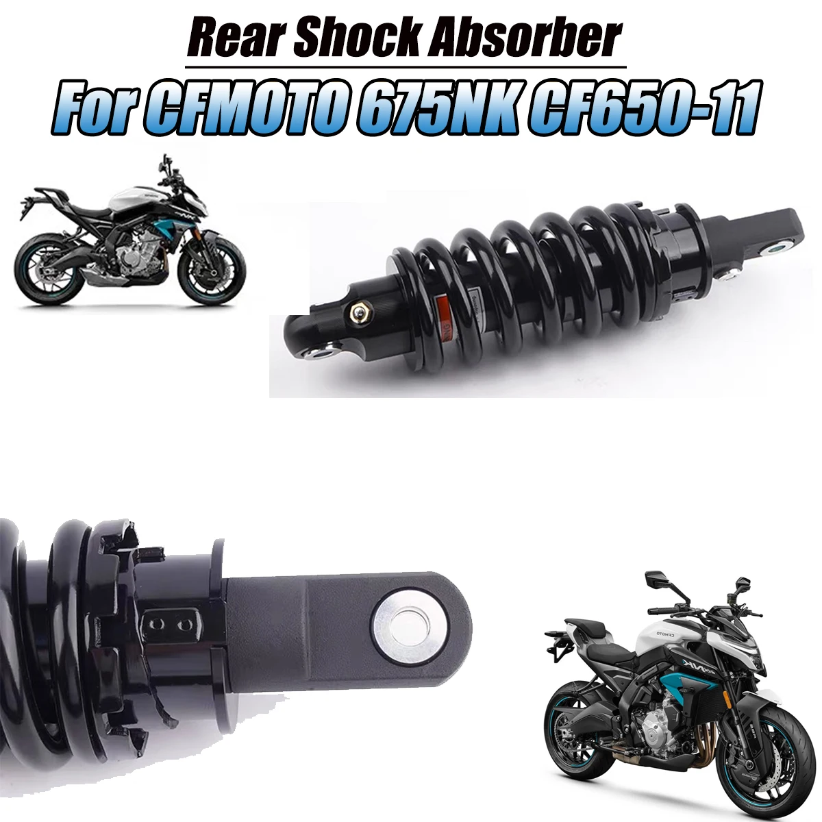 Fit For CF MOTO 675NK CF650-11 Motorcycle shock absorber rear component rear shock absorber airbag shock absorber assembly