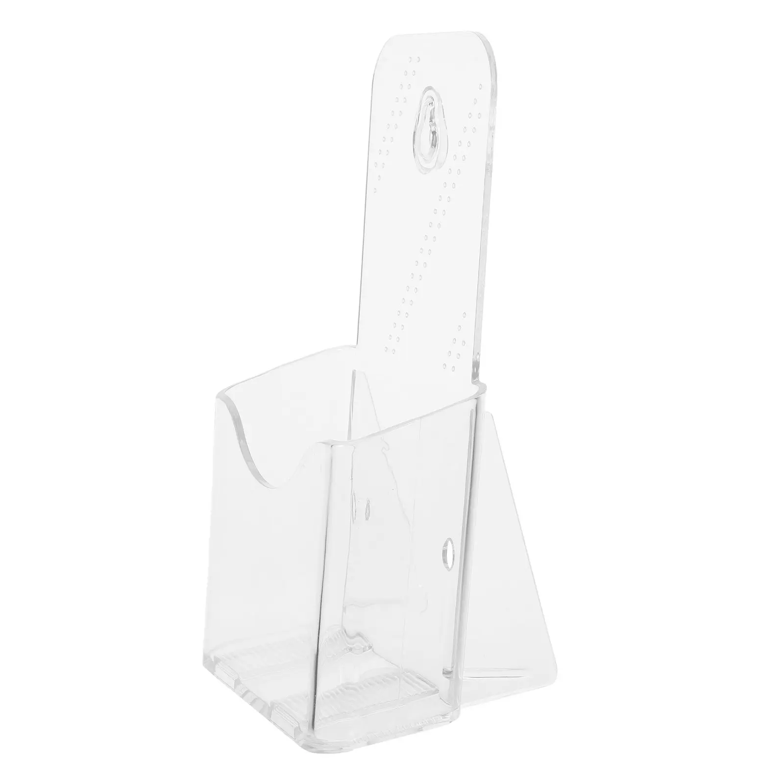 6Pcs Acrylic Literature Holders Desktop Display Stands Clear Multifunctional Brochure Flyer Organizer for Office Reception Trade