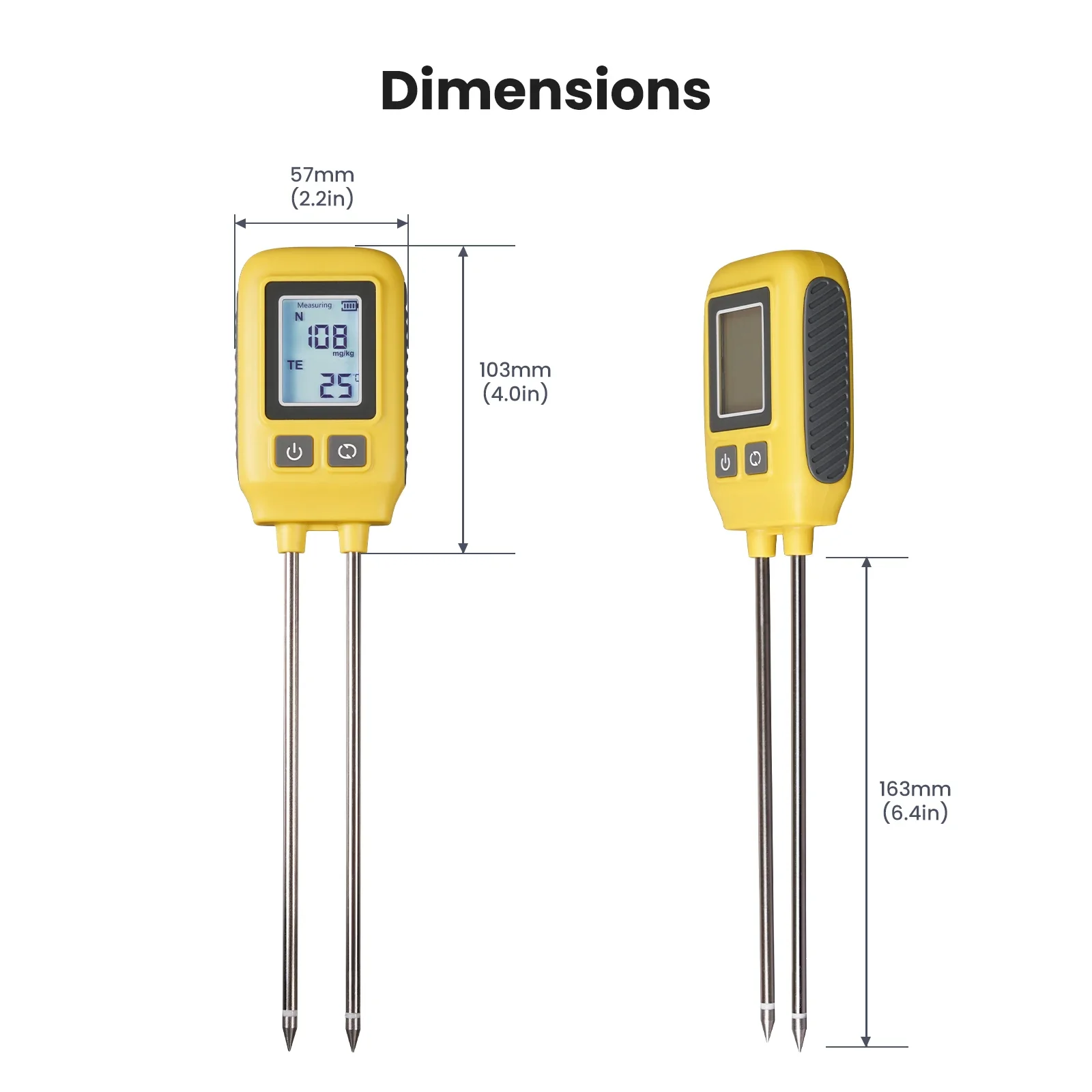 MOES-Sensor de temperatura NPK para suelo, Detector de nitrógeno, fósforo, potásico, medidor de fertilidad de nutrientes, probador de jardín, granja, invernadero