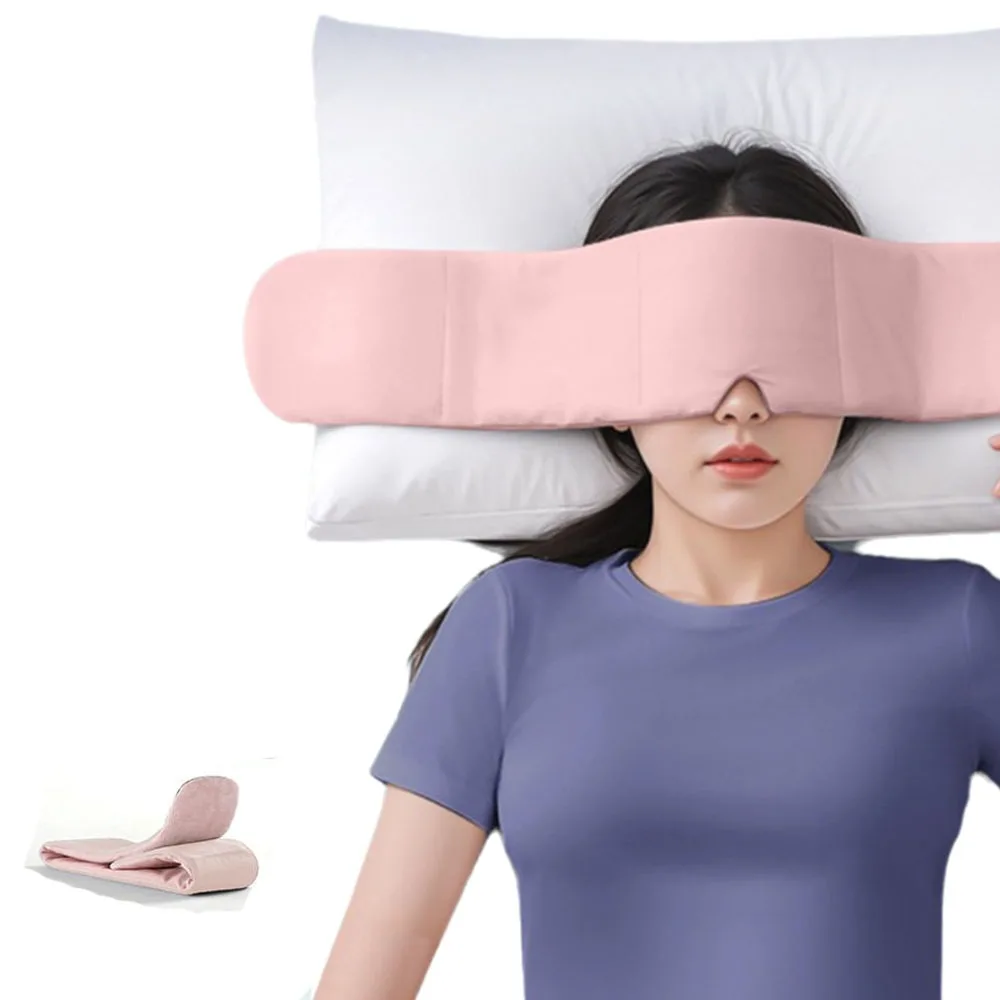 

Ultra Light Gravity Weighted Eye Mask Skin-Friendly Double-sided Use Sleeping Mask Soft Breathable Sleep Aid Eyepatch Women