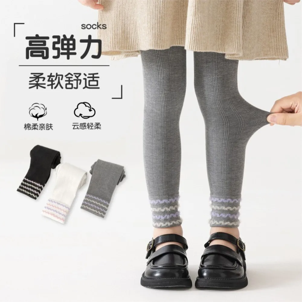 

New spring and autumn class A nylon slim leggings girls and children breathable pantyhose pants.