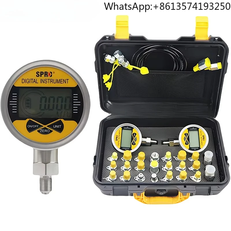 SCJN-600-01 Excavator Diagnostic Tool Digital Hydraulic Pressure Measurement Gauge Test Kit New Retail 221007555 0129543580
