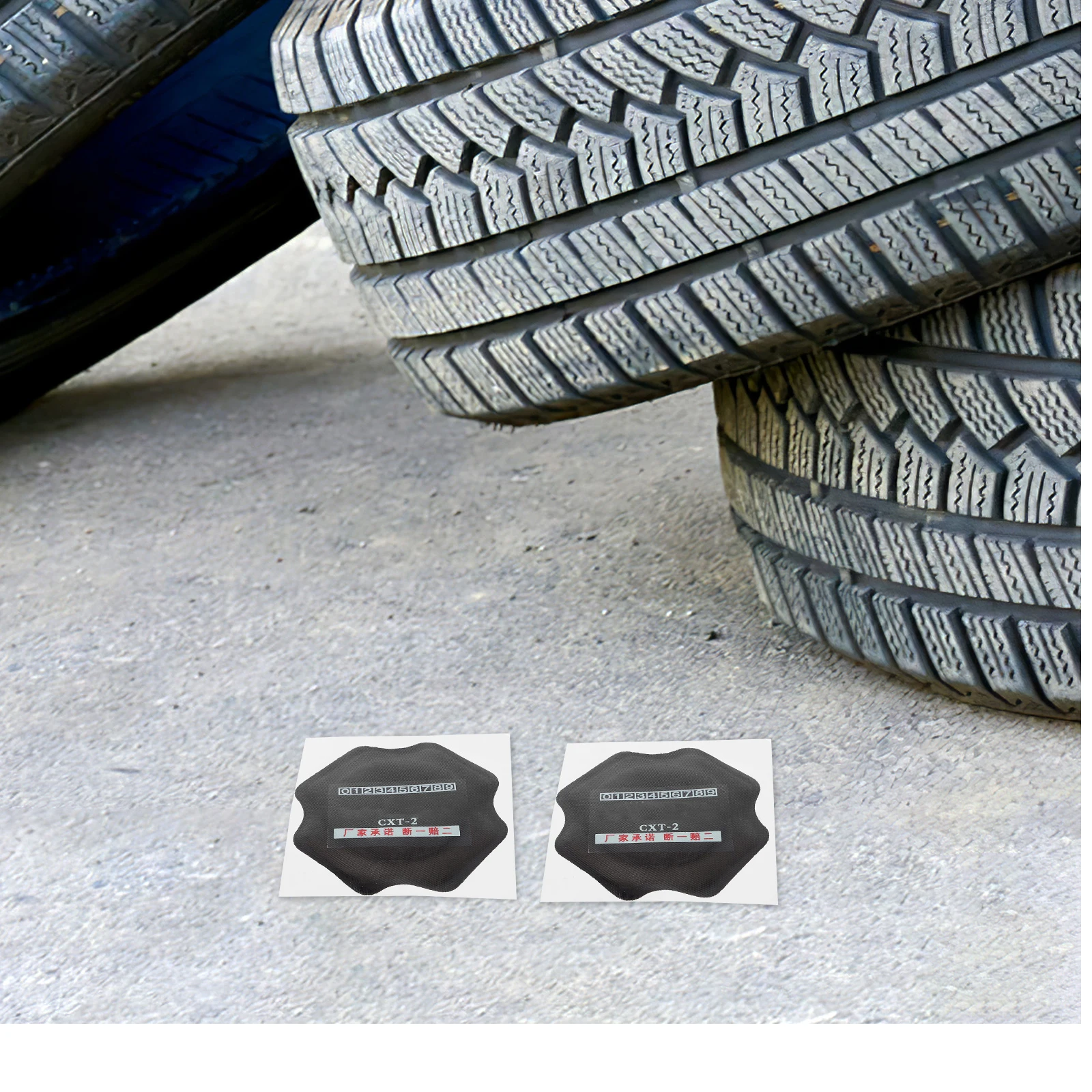 

10 Tire Repair Patches Truck Tires Heavy Duty Cold Bond Film Quick Fix Reinforcement Pad Wear Resistant Durability Solution Car