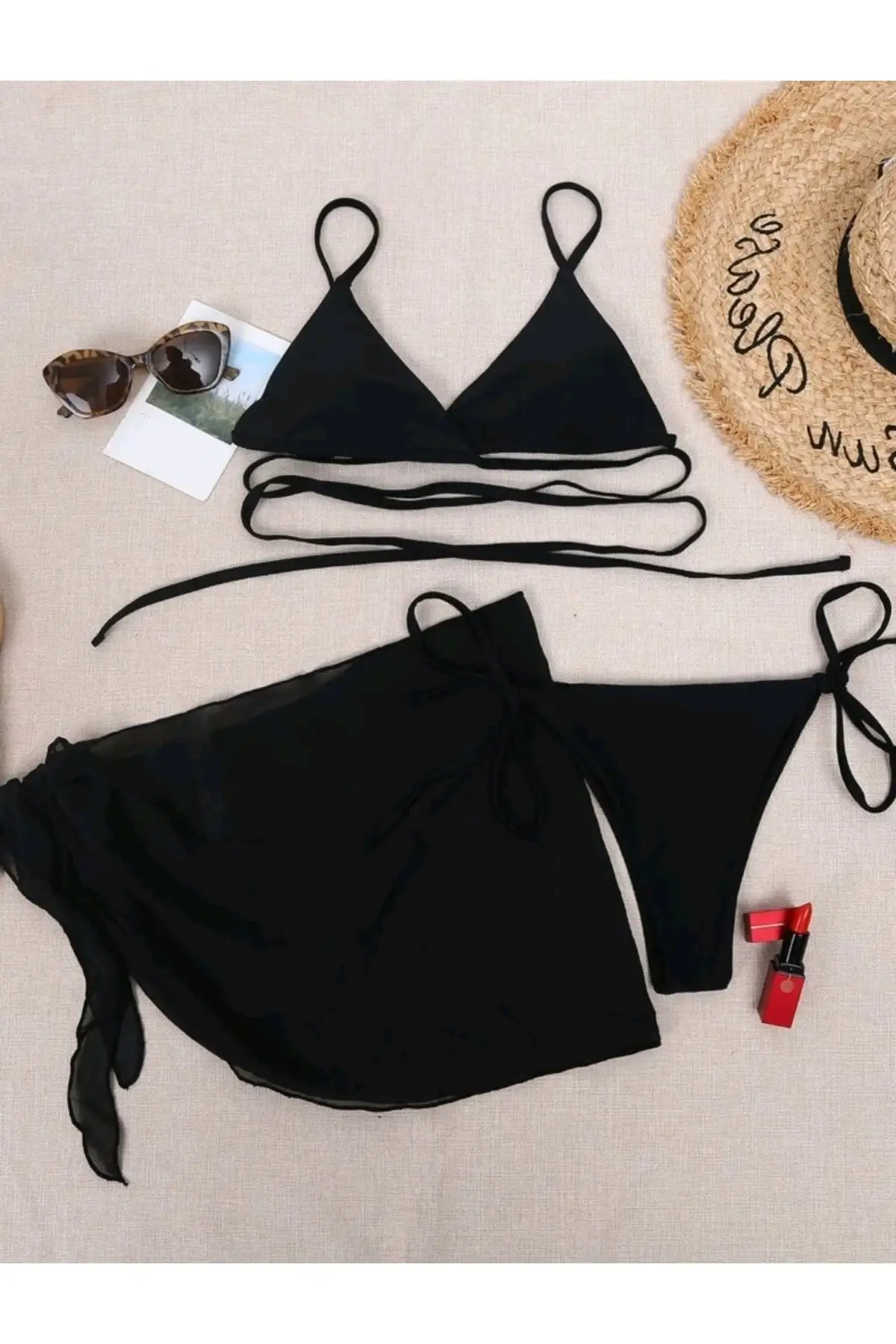 Bộ Bikini Kích Thước Tiêu Chuẩn Thời Trang Khoa Trương Rất Gợi Cảm 2022 Mẫu Bikini Không Thể Hiện Quần Lót Chất Liệu