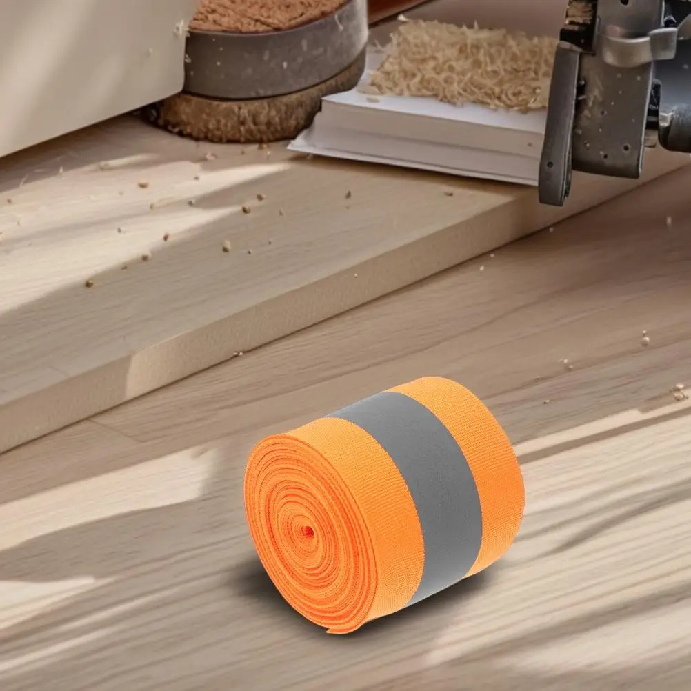 2 шт. Светоотражающие ленты для прогулок, клейкая оранжевая полиэфирная ткань