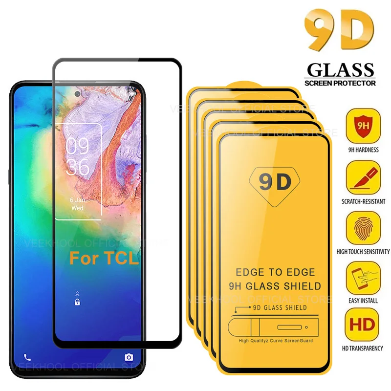 9D Glass for TCL 20 SE 20L Plus  20S 10L L10 Pro 5G Anti Explosion Protective Screen Protector Film for TCL