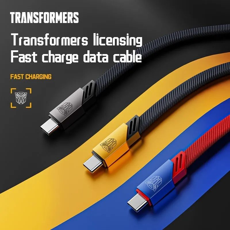 Original Transformers TF-A08 100W 6A Fast Charging Data Cable High Quality Type-C Intelligent Chip USB Port PD interface