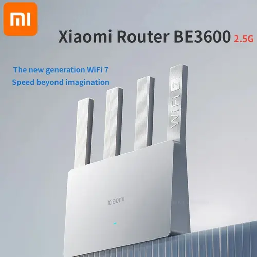Xiaomi Router BE3600 WiFi 7 Dual-Band Qualcomm cuatro núcleos aceleración de juegos 3570Mbps Dual WAN LAN repetidor de red de malla VPN