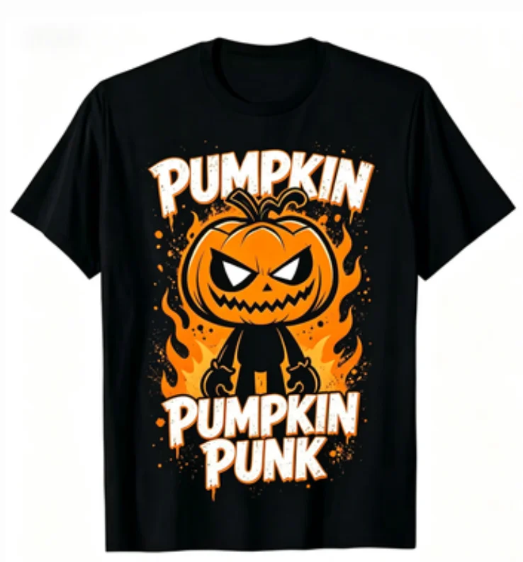 Halloween It's Just Gourdy Cute Pumpkin T-Shirt Unisex Funny Graphic Tee Perfect for Halloween Enthusiasts  &  Casual Wear Fans.