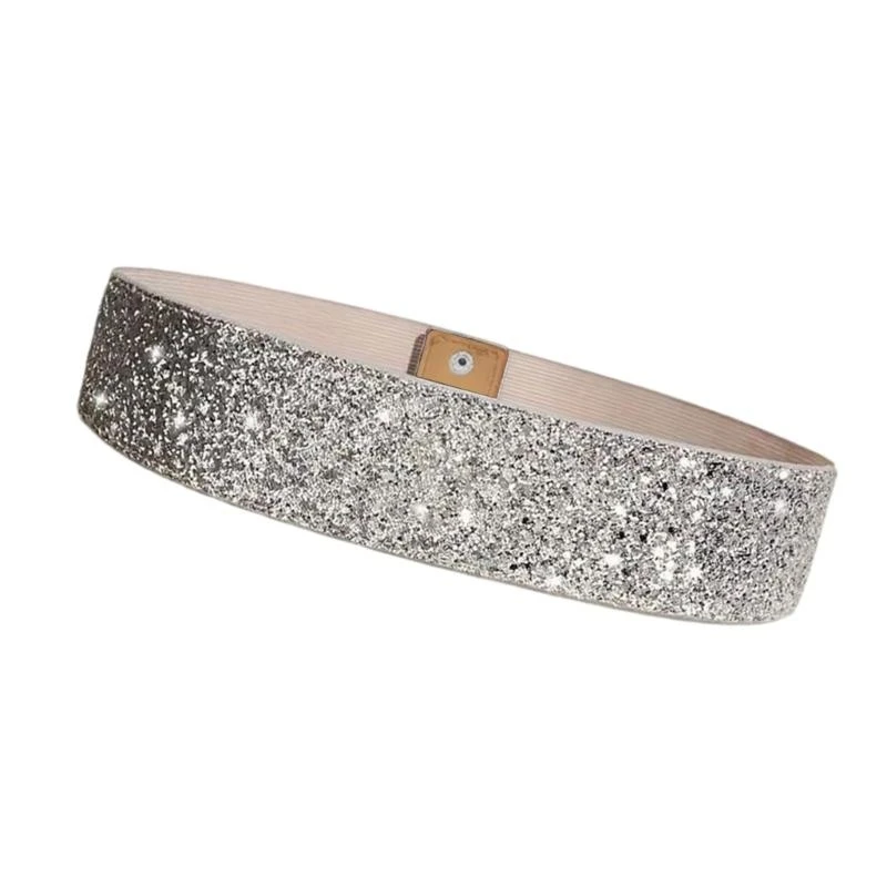 DXAE Elegant Sequins Belt Belt Festival Fashion Fashion Fashion Fashion Belt ชุดราตรีเอวตอนเย็น