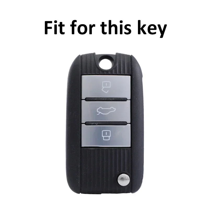 For Roewe RX5 MG3 MG5 MG6 MG7 MG ZS GT GS 350 360 750 TPU Leather Car Flip Key Case Cover Bag Shell Fob Holder Accessories