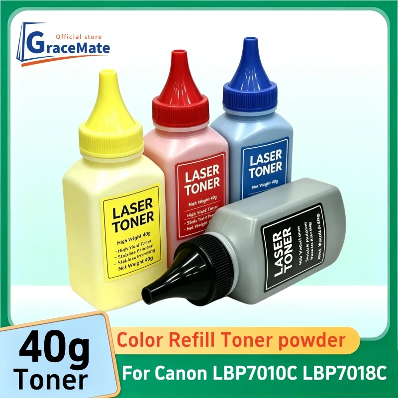 1-4PCS Compatible Toner Powder for Canon LBP7010C LBP7018C Toner Powder Compatible for CRG329 Laser Printer