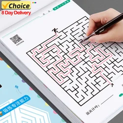 New Children Maze Book Find Differences Concentration Training Intelligence Brain-moving Maze Game Book Educational Toys  Gifts