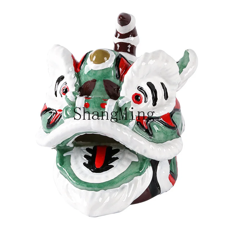 

DSA lion ornament merchandise Lion head creative home countertop desktop model room decoration