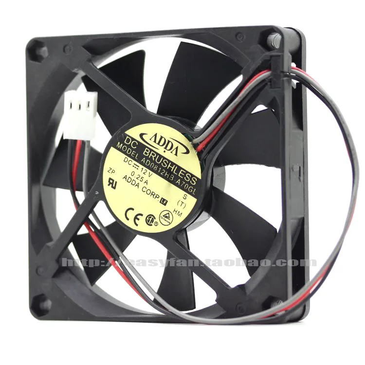 

NEW ADDA AD0812HB-A70GL 8CM 8015 Double Ball bearing cooling fan