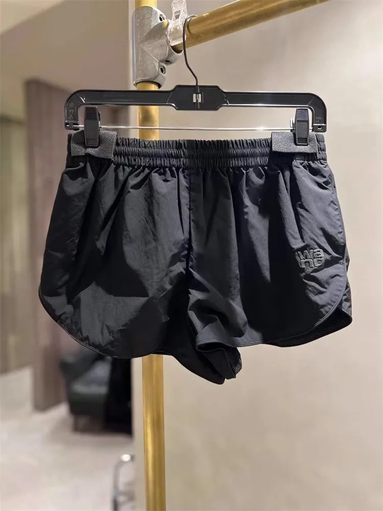 

Casual Thin Women's orts Summer New Sle Versatile Loose Fit Straight Leg Pants l Waist Elastic Hem ket Detail