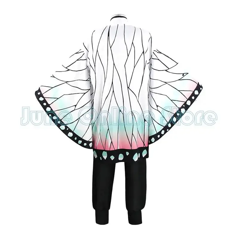 أزياء كوتشو شينوبو التأثيرية أنيمي شيطان سيير كوسبلاي هاوري عباءة الدعاوى الموحدة شعر مستعار لحفلة الهالوين أزياء الكبار للأطفال