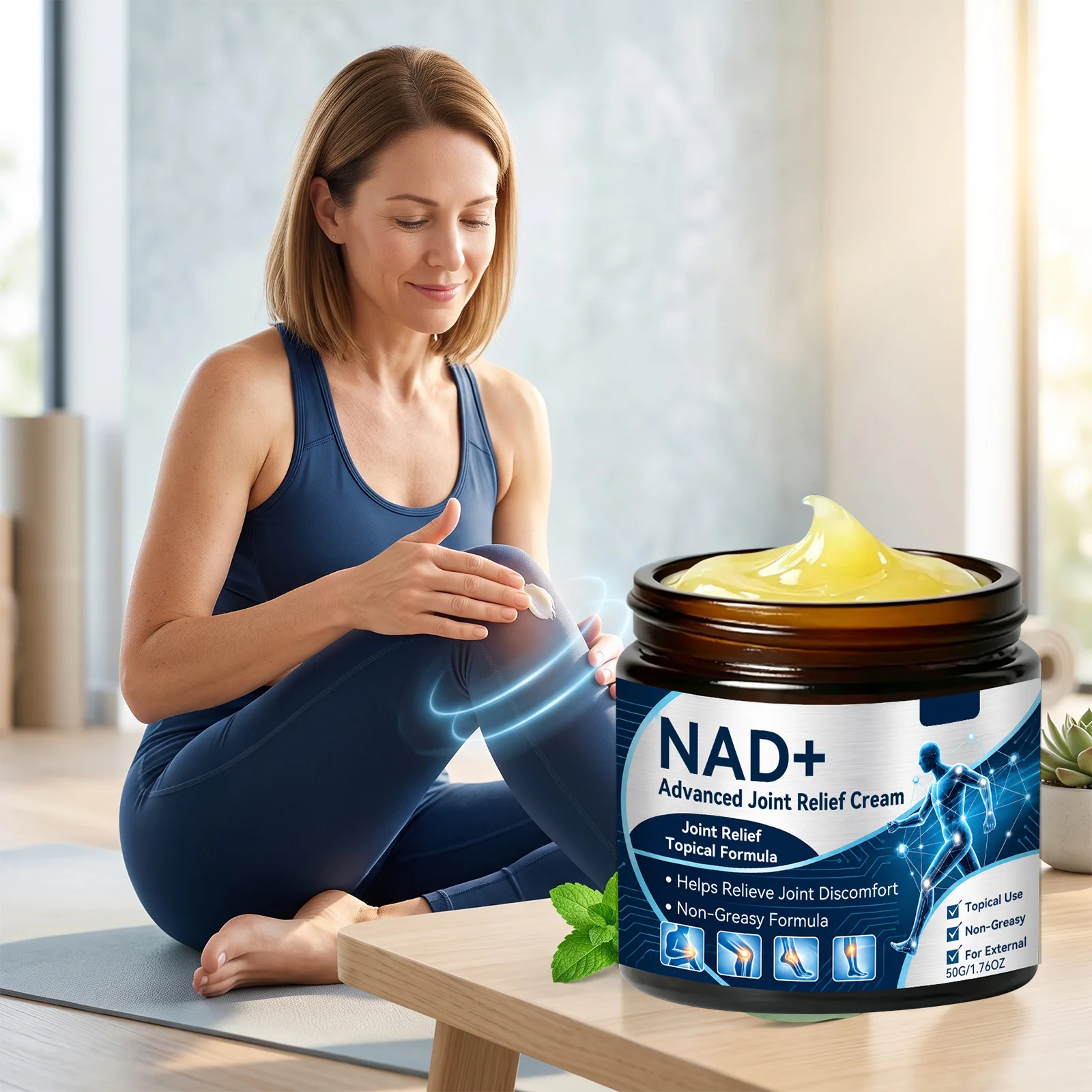 NAD+ Body Care Cream Gentle Soothing Cream For Knee Shoulder Elbow Neck Joint Skin Daily Outdoor Body Massage Care Ointment