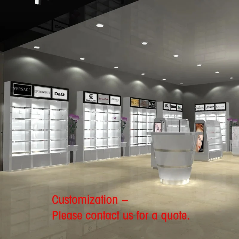 custom.Acrylic Cosmetics Display Stand Modern Cosmetics Shop Fitting Interior Design High Quality  Cosmetics Shop Showcase Furni
