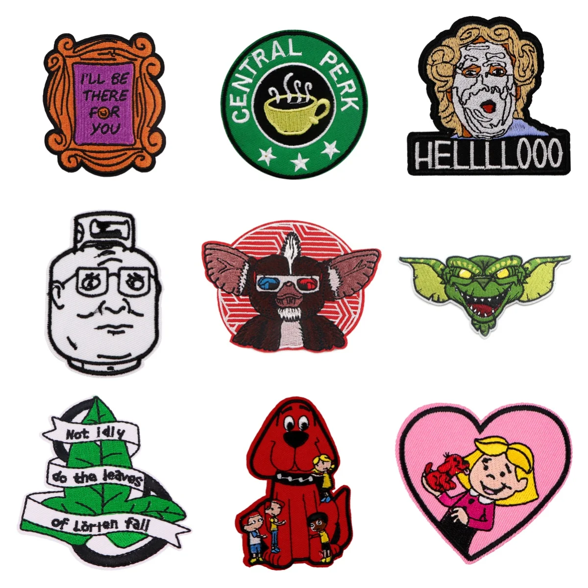 

Classic Movie Series Embroidered Patches Iron On Patches For Clothing Thermal Glue Patches For DIY Jackets Sewing Stickers