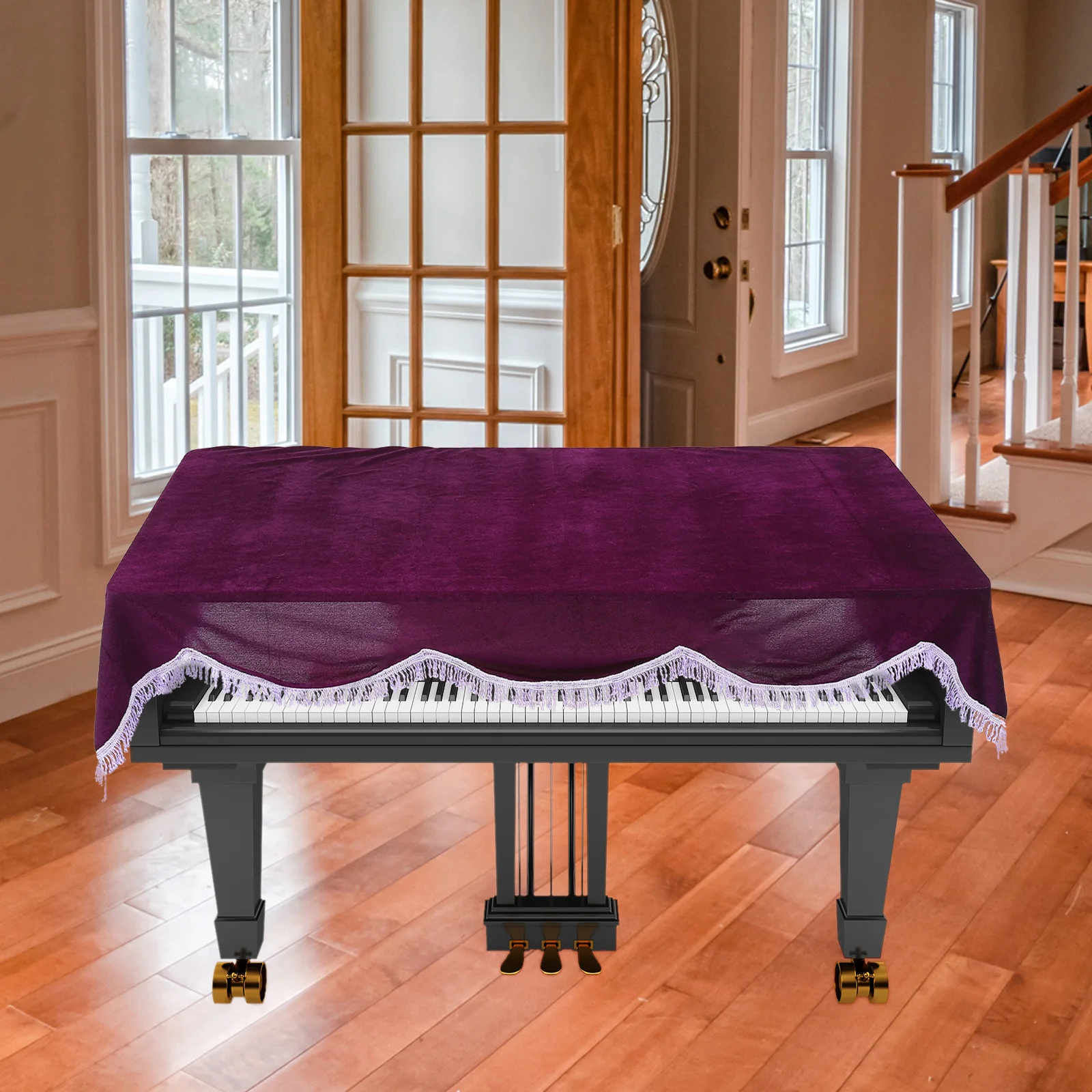 

1pcs Stylish 88-Key Dustproof Protective For Electronic Elegant Keyboard Cover Durable Piano Sleeve Decorative Cover For Musical