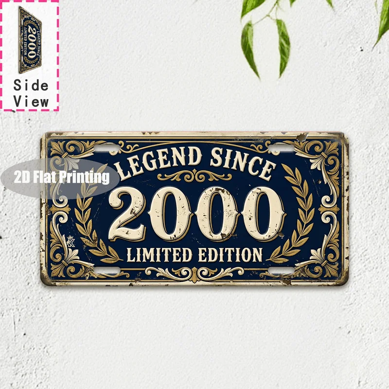 Tin Sign - Vintage Durable Metal Plaque Wall Decor, Home Office Bar Man Cave Garden Global City Coordinate Birth Year License
