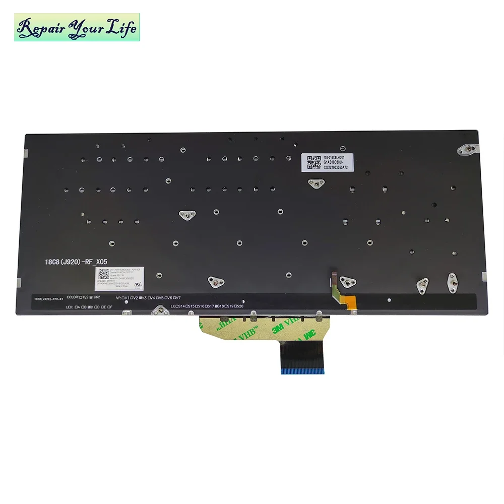 UK US Arabic Keyboard Backlight For ASUS Vivobook X430 K430 S430 X430UN S430FA S430FN USA English Silver Keycaps 0KNB0-260AUS00