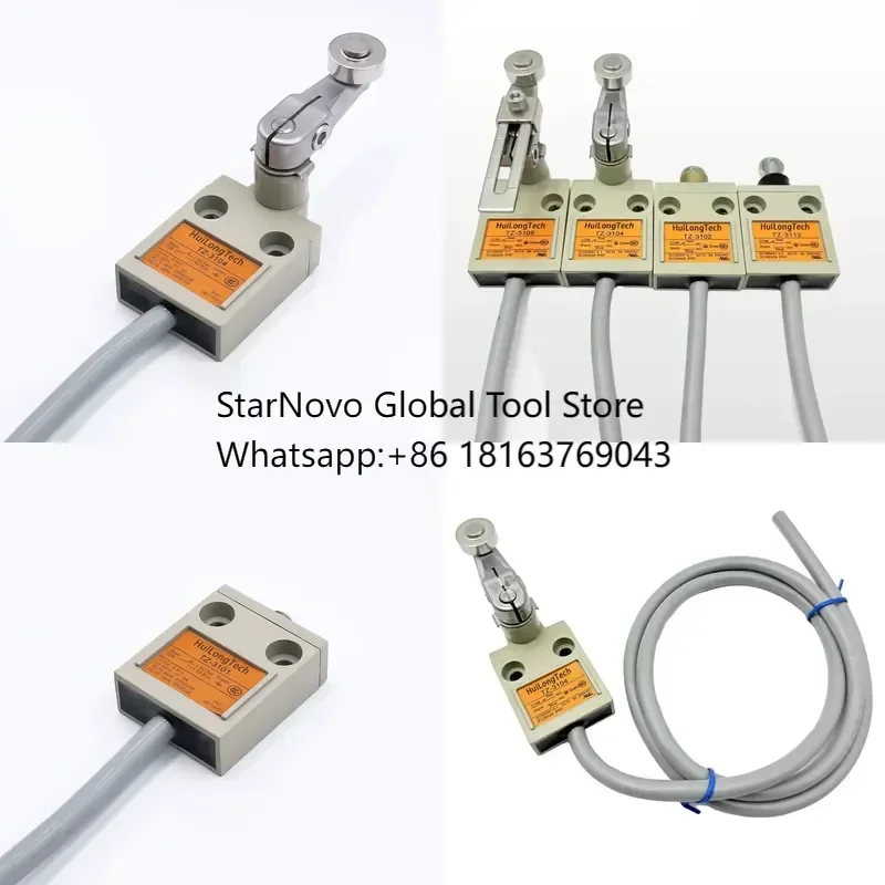 2026 Hot！ TZ Series Telescopic Adjustable Length Rod With Roller Waterproof Type Limit Travel Switch High Sensitive