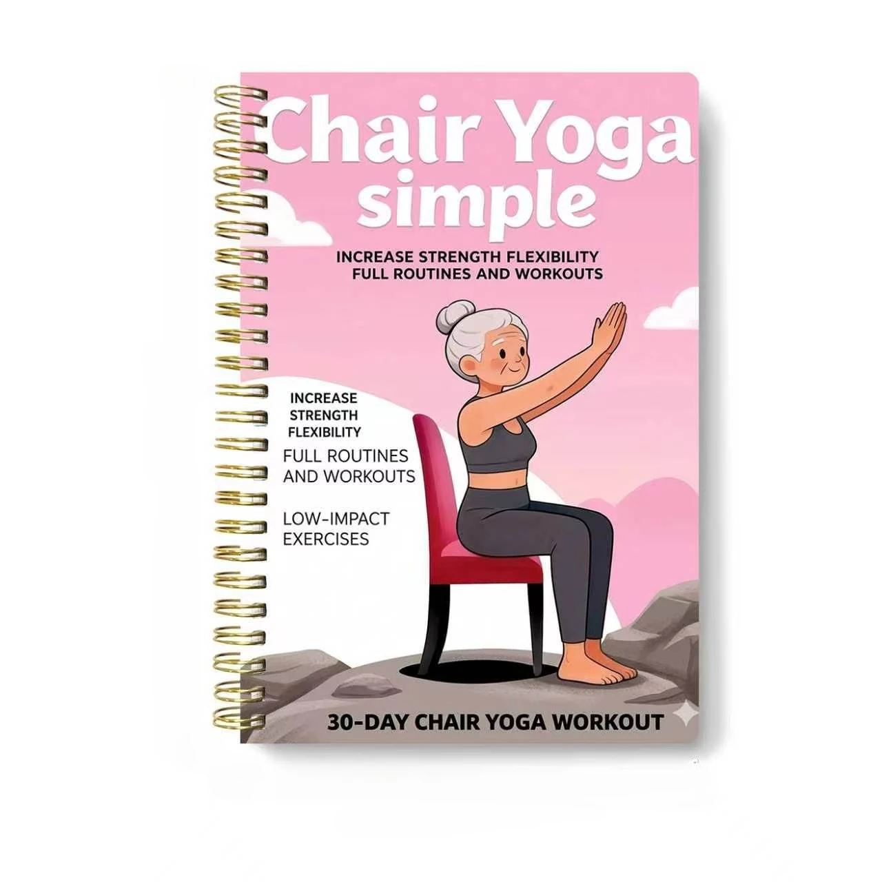 Yoga Book Recipe Notebook A5 Spiral Coil Baking Fitness Planner