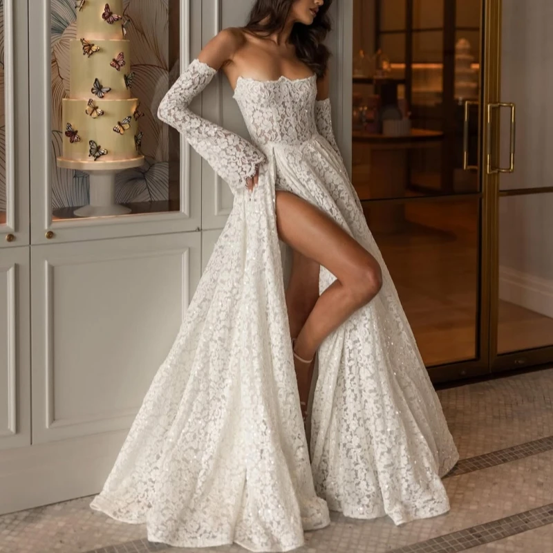 

Luxury White Dubai Arabic Mermaid Wedding Dresses Applique Lace Tull Court Train Wedding Dress Bridal Gowns vestidos de novia
