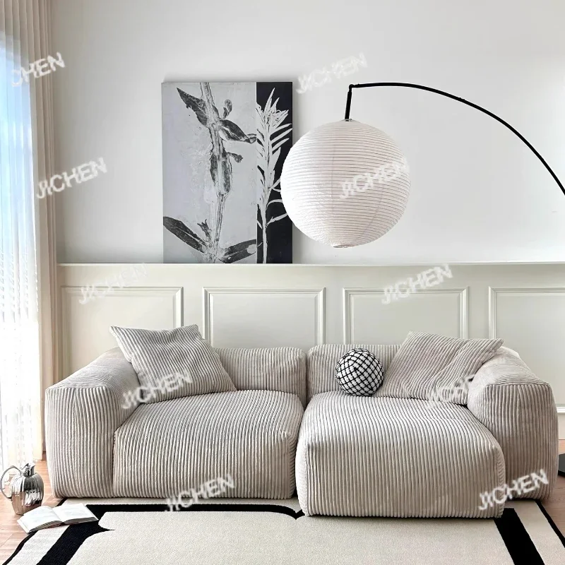 

HG Итальянский модульный вельветовый диван, скандинавский современный дизайнерский диван для пола в отеле, пуфы для гостиной, мебель Divano Letto