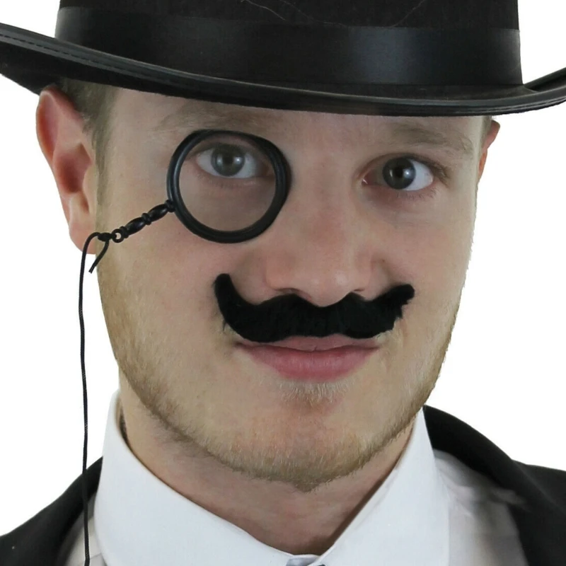 Cosplay Magician Hats Faux Moustache for Men Magician Hat Bowtie Model Show Magician Hat Adult Show Tools