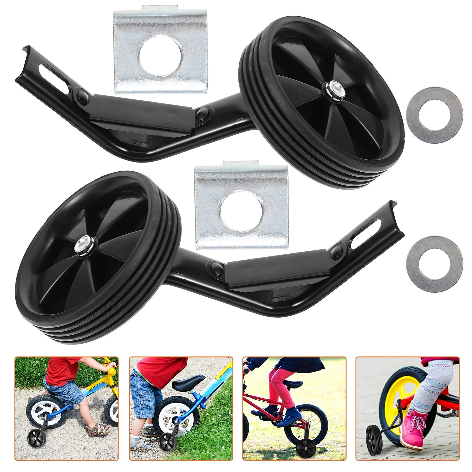 

Children's Bicycle Auxiliary Wheel 12-16 Inch Accessories Bracket Riding Supplies Bike Training Mute Wheels Bicycles
