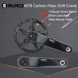 RIRO MTB Carbon Fiber DUB Crank 11/12 Speed Direct Mount Bicycle Carbon Crankset 170mm Bike Chainring 32/34/36/38T for XX1