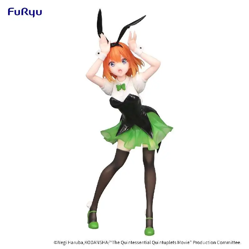 Auf Lager FuRyu Trio-Try-iT Nakano Yotsuba Bunny Girl Desktop Nette Ornamente Puppen Anime Action Figur Spielzeug geschenk Modell Sammlung